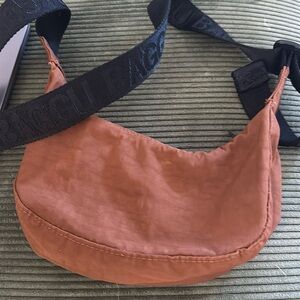BAGGU mini crescent crossbody bag in brown